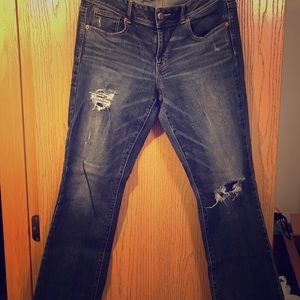 American Eagle kickboot jeans